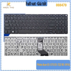 Phím Acer E5-573 E5-722 V5-591G mầu đen có nút nguồn ZIN