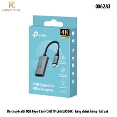 Bộ chuyển đổi USB Type-C sang HDMI TP-Link UA520C – Hỗ trợ 4K@60Hz – Plug & Play – Chính hãng Full VAT