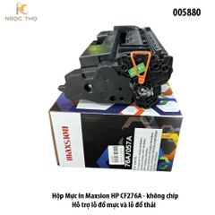 Hộp Mực In Maxsion HP CF276A – Không chip – Có lỗ đổ mực & lỗ thải – 3.000 trang – Full VAT