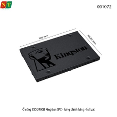 Ổ cứng SSD Kingston SPC 240GB – Tăng tốc toàn diện cho Laptop/PC – Chính hãng – Full VAT – BH 36 tháng