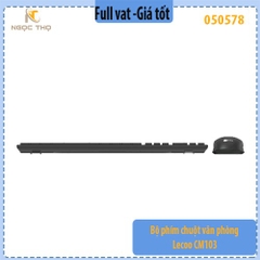 Bộ phím chuột văn phòng Lecoo CM103 – Chính Hãng – Gõ Êm – Chống Nước Nhẹ – Cắm Là Dùng –  Có dây - Full  VAT