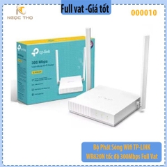 Router Wi-Fi TP-Link TL-WR820N – WiFi TP-Link Chuẩn N 300Mbps – 2 Ăng-ten 5dBi – Hỗ Trợ IPTV, Mạng Khách