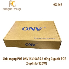 Chia mạng PoE ONV H3108PS – Switch Poe 8 PoE Gigabit + 2 Uplink Gigabit - 120W - Vỏ kim loại – Chính hãng – Full VAT