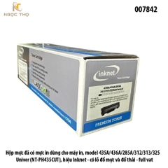 Hộp Mực In Inknet HP CB435A / CB436A / CE285A / Canon CRG-325 – Tương Thích 35A / 85A – Có Lỗ Đổ Mực & Xả Thải