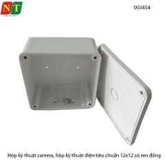 Hộp Kỹ Thuật Camera / Hộp Kỹ Thuật Điện 12x12x5 – Hộp Box Bảo Vệ Nguồn Ngoài Trời – Nhựa ABS Chống Mưa, Bền Bỉ