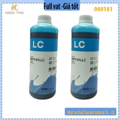 Mực in full InTeck 1L – Màu xanh nhạt - LC - dùng cho máy in phun Epson - Chính hiệu Inteck- Full vat