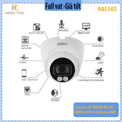 Camera IP Dome Dahua DH-IPC-HDW1439V-A-IL 4MP – Smart Dual Light – Human Detection – Có Mic – POE – IP67 – Mobile App