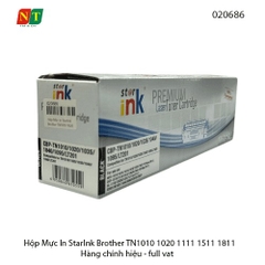 Hộp Mực In StarInk Brother TN1010 / 1020 / 1035 / 1040 / 1095 / LT201 – Chính Hiệu – Có Lỗ Đổ Mực – Full VAT