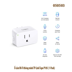 Ổ Cắm Wi-Fi Thông Minh TP-Link Tapo P105 (1-Pack) - Mini – Điều khiển qua app / giọng nói – Away Mode – Chính hãng