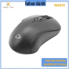 Chuột máy tính không dây DAREU LM115G Black – Nhỏ gọn, tiện dụng, chính hãng, full VAT