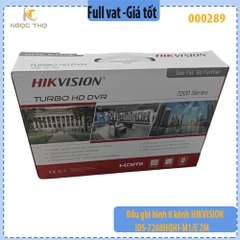 Đầu ghi HIKVISION iDS-7208HQHI-M1/E – 8 kênh TVI AI AcuSense – Chính hãng, Full VAT