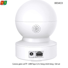 Camera Wi-Fi TP-Link Tapo C212 – 3MP 2K, quay quét 360°, IR 10m, đàm thoại 2 chiều – Chính hãng – Full VAT – BH 24T