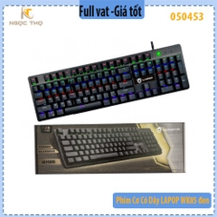 Bàn phím cơ có dây LAPOP WK85 – phím cơ 104 phím, Outemu Brown êm tay, keycap double‑shot, USB 2.0 - chính hãng