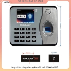 Máy chấm công vân tay Ronald Jack 6300Pro-Wifi - Full vat (Hỗ trợ cài đặt qua ultraview)