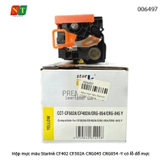 Hộp Mực Màu Starink CF402A / CF502A / CRG045 / CRG054 – Yellow (Vàng) – Chip 202A – Có Lỗ Đổ Mực – Chính hiệu