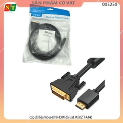 Cáp dữ liệu Video DVI 24+1 to HDMI dài 3M JASOZ T-A140 - Bộ chuyển đổi DVI 24+1 to HDMI dài 3M JASOZ T-A140 - full vat