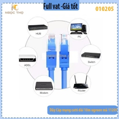 Dây cáp mạng Cat6 UGREEN 11205 dài 10m – Màu xanh dương – Chính hãng – Full VAT