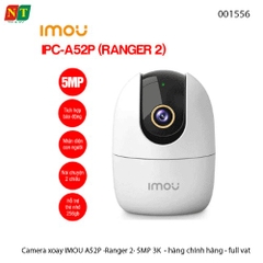 Camera WiFi IMOU Ranger 2 5MP A52P (IPC-A52P) – Xoay 360° – Đàm thoại 2 chiều – WiFi 6 – Chính hãng – Full VAT