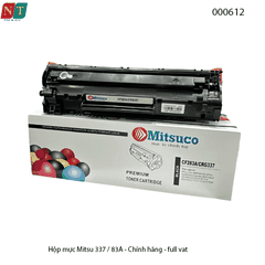 Hộp mực Mitsuco 337 / 83A (CF283A) – Có lỗ đổ & đổ thải – Chính hiệu – Full VAT