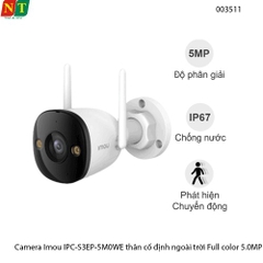 Camera WiFi Ngoài Trời iMOU IPC-S3EP-5M0WE (Bullet 3 5MP) – Full Color – Đàm Thoại 2 Chiều - hàng chính hãng - full vat