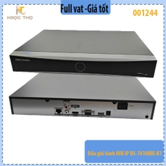 Đầu Ghi Camera IP Hikvision DS-7616NXI-K1 – 16 Kênh – Hỗ Trợ 1 Ổ Cứng 10TB – AI Thông Minh – Chính Hãng – Full VAT