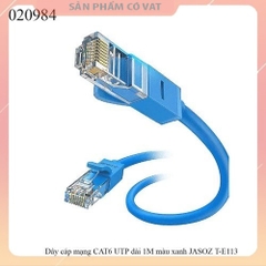 Dây cáp mạng CAT6 UTP dài 1M màu xanh JASOZ T-E113