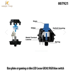 Bàn phím cơ gaming có đèn LED Lecoo GK302 RGB Blue Switch – Gõ cực đã, LED rực rỡ, chính hãng, full VAT