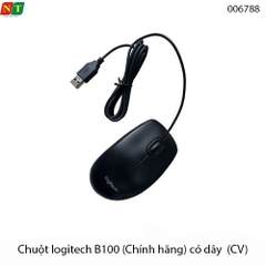 Chuột có dây Logitech B100 – USB Plug & Play – 800 DPI – Chính hãng | Full VAT