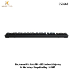 Bàn phím cơ AULA S2022 PRO – LED Rainbow 25 hiệu ứng - Gõ Siêu Sướng – Hàng chính hãng - Full VAT
