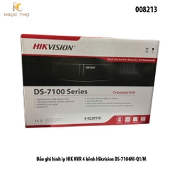 Đầu ghi hình IP Hikvision DS-7104NI-Q1/M – NVR 4 kênh 4MP – H.265+ – HDMI/VGA – Chính hãng – Full VAT – BH 24T