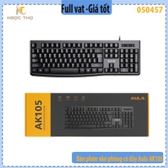 Bàn phím văn phòng có dây Aula AK105 – Chính hãng - full vat