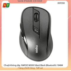 Chuột không dây  RAPOO M500 Silent Black (Bluetooth) 18404 - hàng chính hãng - full vat