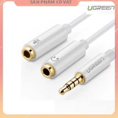 Cáp chuyển đổi tai nghe 3.5mm ra Mic & Loa riêng Ugreen 10789 mạ vàng