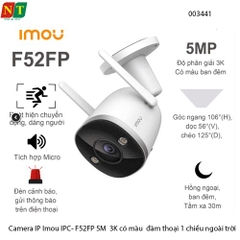 Camera WiFi Ngoài Trời IMOU IPC-F52FP – 5MP (3K), Full Color, Thu âm – Chính hãng – Full VAT