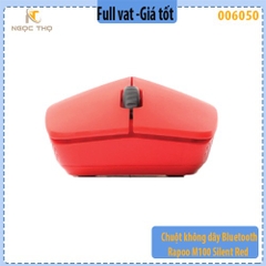 Chuột không dây Bluetooth Rapoo M100 Silent Red – 2.4GHz + Bluetooth 4.0 – Silent Click – Hàng chính hãng – Full VAT