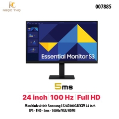 Màn hình vi tính Samsung LS24D300GAEXXV 24 inch - IPS - FHD - 5ms - 100Hz/VGA/HDMI - chính hãng - full vat
