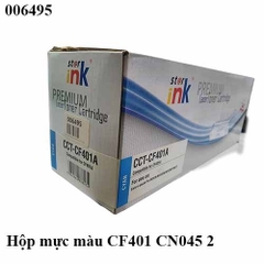 Hộp mực màu Starink CF401A / CF501A / CRG054 – Cyan (Xanh) – Có lỗ đổ mực – Chip 202A – Chính hiệu – Full VAT