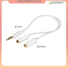 Cáp chuyển đổi tai nghe 3.5mm ra Mic & Loa riêng Ugreen 10789 mạ vàng