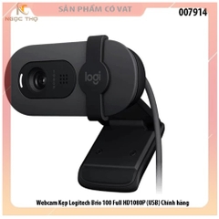 Webcam Kẹp Logitech Brio 100 Full HD1080P - chân usb - Chính hãng - chính hãng