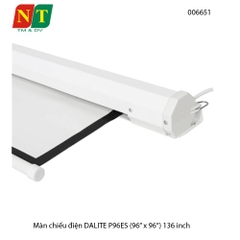 Màn chiếu điện điều khiển DALITE P96ES 135” (96×96 | 2.44×2.44m) – Tỷ lệ 1:1 – Matte White K – Remote RF – Chính hãng