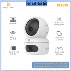 Camera 2 mắt EZVIZ H7C 8MP Trong Nhà Thông Minh, hồng ngoại 10m, phát hiện con người, phương tiện - full vat