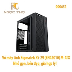 Vỏ Case Xigmatek XS-29 (XS29 EN42010) – Micro-ATX/ITX – Nhỏ gọn, bền đẹp – Chính hãng, Full VAT