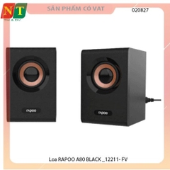 Loa Bluetooth RAPOO A80 BLACK – Nhỏ gọn, mạnh mẽ, thời trang