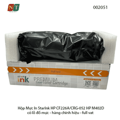 Hộp Mực In 26A / 052 HP M402D / M402n / M402dn / M402dw / M426 có lỗ đổ mực và đổ thải - full vat – Chính hiệu – Starink