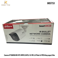 Camera IP Thân Trụ Dahua DH-IPC-HFW1230TL2-S5 2MP – Hồng Ngoại 30m – Smart IR – POE – IP67 – Mobile App – Hàng Chính Hãn