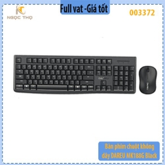 Combo DAREU MK188G Black – Bàn phím full-size + Chuột không dây 2.4GHz – Chính hãng – Full VAT