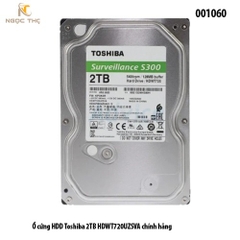 Ổ Cứng HDD Toshiba 2TB – SATA III 3.5" – 5400/7200rpm – Chính Hãng – Full VAT