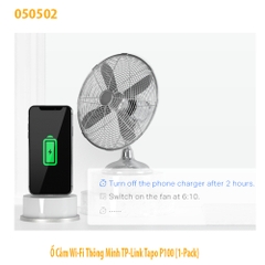 Ổ Cắm Wi‑Fi Thông Minh TP‑Link Tapo P100 (1‑Pack) – Chính hãng, Full VAT