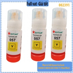Mực in full Epson EcoTank L8050/L18050 (057/003 Y) – Yellow – 70ml/chai – Chính hiệu Estar – Full VAT