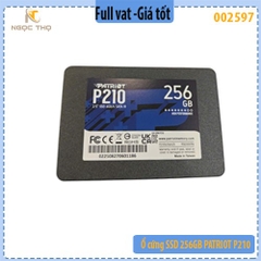 Ổ cứng SSD 256GB PATRIOT P210 2.5" SATA3 – Chính hiệu – Full VAT
